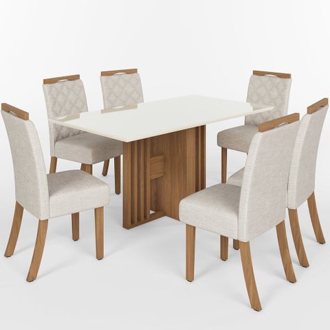 Kit 2 Cadeiras Bianca Henn Elegância para Sua Sala de Jantar