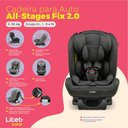 Ver imagem 3 de Cadeira para Auto 0-36 Kg Isofix All Stages Fix 2.0 Cinza Litet - Bb451out [reembalado] Bb451out