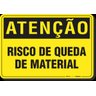 PLACA ATENÇÃO RISCO DE QUEDA DE MATERIAL - 1