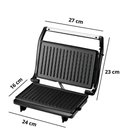 Ver imagem 4 de Mini Grill Elétrico de Inox Grelha Antiaderente Cozinha 220v
