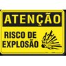PLACA ATENÇÃO RISCO DE EXPLOSÃO - 1
