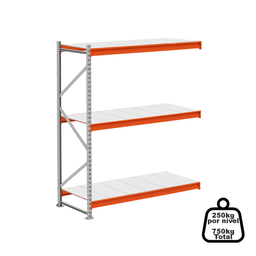Mini Porta Pallet Continuação 250kg com 3 Longarinas 2,00 X 1,80 X 0,60 com Bandeja de Madeira - Ult - 2