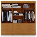 Ver imagem 2 de Guarda Roupa Casal Coronado 3 Portas 9 Gavetas Freijó – Luapa Móveis