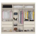 Ver imagem 2 de Guarda Roupa Casal com Espelho 6 Portas 4 Gavetas - Oslo-Off White - Made Marcs