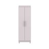 Armário Alto Multiuso Line 2 Portas Ideal para Armazenagem de Produtos Limpeza:branco - 4