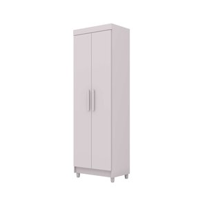 Armário Alto Multiuso Line 2 Portas Ideal para Armazenagem de Produtos Limpeza:branco
