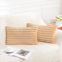Ver imagem 1 de Capa p/ Almofada Pelucia Wave Soft 30 x 50 cm - Caramelo