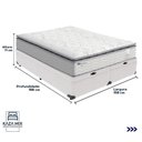 Ver imagem 3 de Cama Box Baú Queen e Colchão Molas Ensacadas Amsterdã Probel