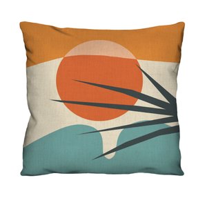 Capa de Almofada Decorativa Abstrata para Sofá 100% Algodão - 45x45cm