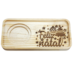 Kit Jogo Conjunto 2 Pires Ret. P/ Servir -feliz Natal -pinus - 4