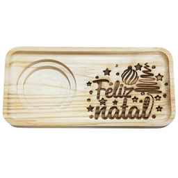 Kit Jogo Conjunto 2 Pires Ret. P/ Servir -feliz Natal -pinus - 2