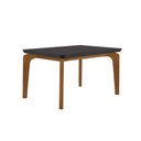 Ver imagem 3 de Conjunto Sala de Jantar Mesa Liz 120cm com Vidro Canto Copo e 4 Cadeiras Athenas Moderna