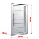 Ver imagem 4 de Porta Pivotante Alumínio Lambril Miraggio c/Pux.Esq. Elite Branco 240x120 Brimak