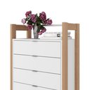 Ver imagem 4 de Gaveteiro Com 4 Gavetas Multimóveis Cr25006 Branco/amêndoa