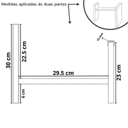 Nicho Organizador Mesa Decorativo Escritório Porta Treco - 6