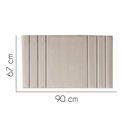 Ver imagem 2 de Painel Estofado Luxo Grécia 90cm Solteiro para Cama Box Suede Bege - Gat Magazine