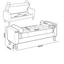 Ver imagem 7 de Recamier Puff 160 cm Celine Bouclê B05 - D'Rossi