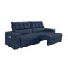 Sofá Oscar Plus 2,30m Retrátil/reclinável Suede Azul - Xflex - 5