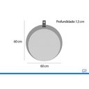Ver imagem 3 de Conjunto Banheiro Milano C-Cuba 60cm 1 Porta 1 Gaveta MDF 60cm Capuccino-Freijo MGM