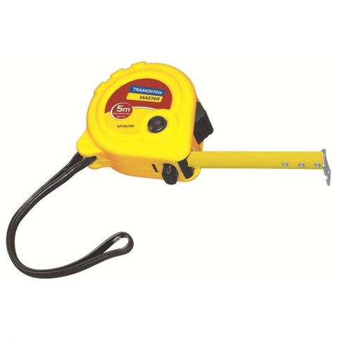 Trena Tramontina com Fita de Aço e Corpo em Abs com Freio Duplo 5 M Tramontina