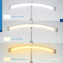 Ver imagem 3 de Luminaria Chão Articulada Led 3 Cores de Luz Meia Lua Manicure Estetica10 Intensidades Branco