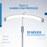 Luminaria Chão Articulada Led 3 Cores de Luz Meia Lua Manicure Estetica10 Intensidades Branco - 4