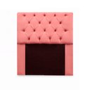 Ver imagem 2 de Kit Cabeceira Mirage + Calçadeira Baú Felix Solteiro 120cm Suede - Ecotec Decor:Rosa