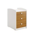 Ver mais imagens de Berço Multifuncional 4 em 1 com Cômoda Vira Mini Cama MDF 185cm Atlanta Branco/Savana Reller