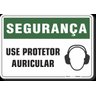 Placa Segurança Use Protetor Auricular - 1