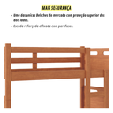 Ver imagem 3 de Beliche Vira Duas Camas Solteiro Jaspe Mdf:nature