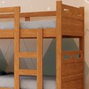 Ver imagem 4 de Beliche Vira Duas Camas Solteiro Jaspe Mdf:nature