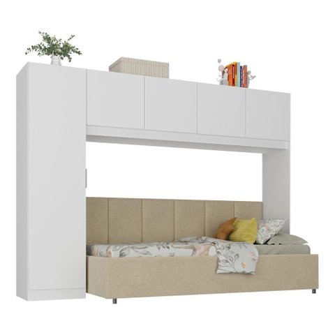 Guarda-roupas 5 Portas Maçã do Amor Multimóveis Bb4021 Branco Branco