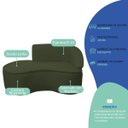 Ver imagem 6 de Kit Divã Recamier Orgânico Marrocos 150cm Lado Esquerdo e 2 Poltronas Amore Linho