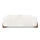 Ver imagem 3 de Sofá 3 Lugares 2,00m Linho Bouclé Off White com Detalhes em Madeira - Jobim Lucadi Home
