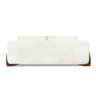 Sofá 3 Lugares 2,00m Linho Bouclé Off White com Detalhes em Madeira - Jobim Lucadi Home - 3