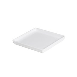 Prato Square Quadrado 13,5x13,5 Branco em Policarbonato Linha Profissional Cook Vem - 1