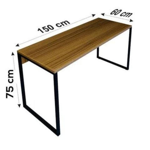 Mesa Home Office Reta Sevilha 150cm Iron