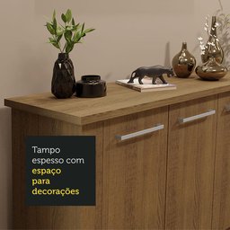 Buffet Aparador para Sala de Jantar Madesa 3 Portas - 6