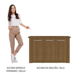 Buffet Aparador para Sala de Jantar Madesa 3 Portas - 5