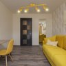 Trilho para 4 Spots Led E27 Direcionavel Eletrificado Amarelo Bivolt - 4