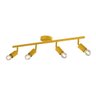 Trilho para 4 Spots Led E27 Direcionavel Eletrificado Amarelo Bivolt - 1