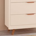 Ver imagem 3 de Cômoda Tuboarte Valentina New 2 Portas 4 Gavetas Pés Inclusos