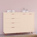 Ver imagem 1 de Cômoda Tuboarte Valentina New 2 Portas 4 Gavetas Pés Inclusos