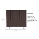 Ver imagem 3 de Cabeceira Estofada Cama Box King 195 Cm Mavie Veludo:marrom