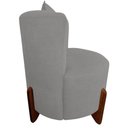 Ver imagem 3 de Kit Namoradeira + Poltrona Decorativa Luna Bouclé Cinza Claro