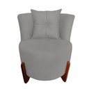 Ver imagem 2 de Kit Namoradeira + Poltrona Decorativa Luna Bouclé Cinza Claro
