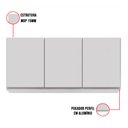 Ver imagem 6 de Kit Armário Aéreo e Balcão de Cozinha Lavanderia Dora sem Tampo 120 cm - D’Rossi Branco