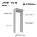 Ver imagem 3 de Porta-geladeira 73 Cm 1 Porta Basculante Branco/crema Agata Madesa