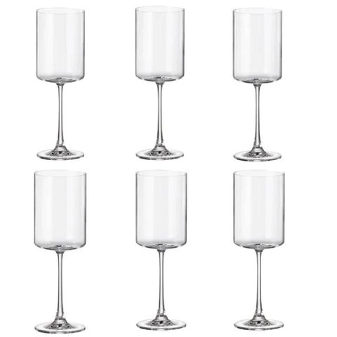 Jogo 6 Taças para Vinho Branco Kubitto em Cristal Ecológico 380ml - Bohemia