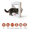 Porta Portinha de Passagem Pet Door Gato Cachorro 4 Em 1 - 4